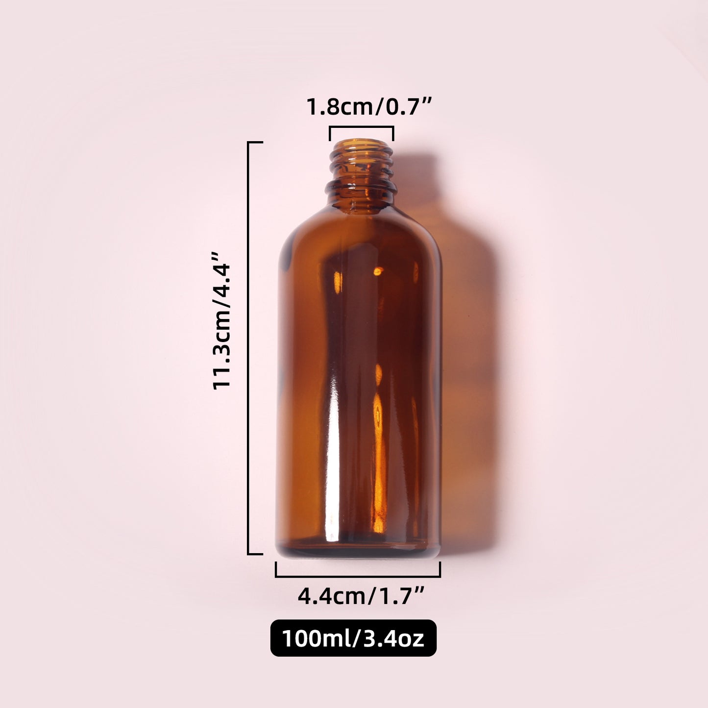 70 Bottles per Box - Glass Essential Oil Sample Bottles Wholesale - 100 ml / 3.4 oz, Empty Dropper Bottles for Essential Oils