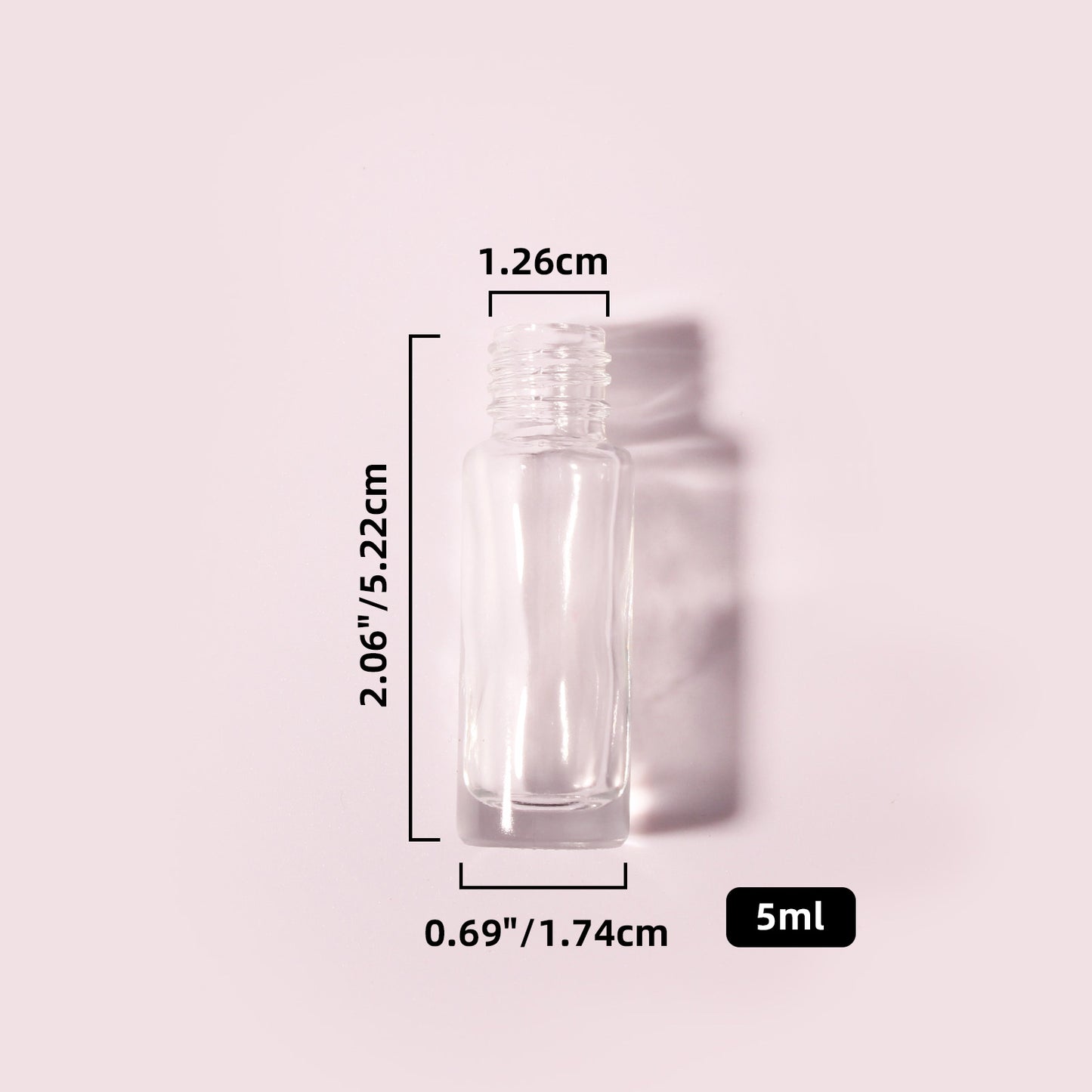 400 Bottles per Box - Glass Car Air Freshener Bottles Wholesale - 5 ml, Empty Refillable Car Scent Storage Bottles (Includes Lid)