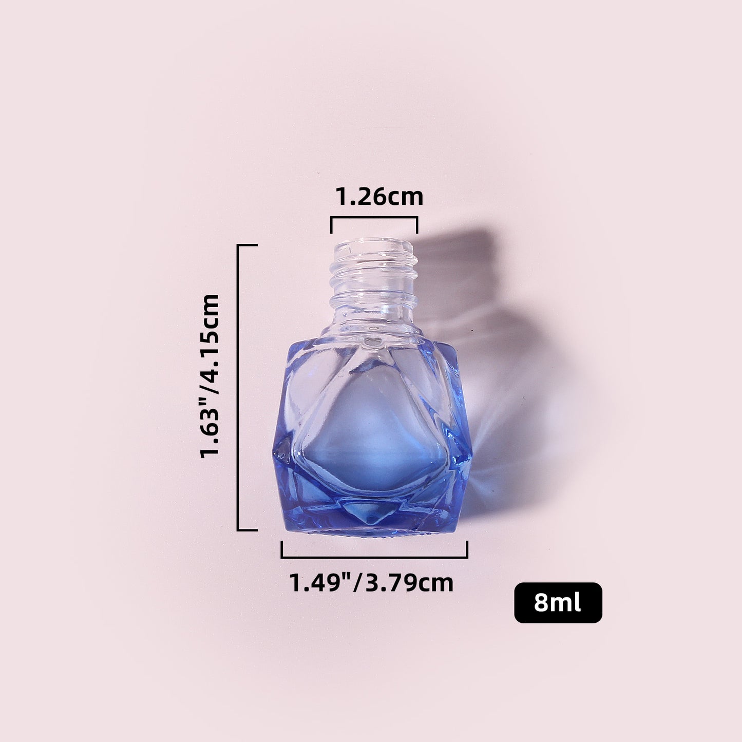 400 Bottles per Box - Glass Car Air Freshener Bottles Wholesale - 8 ml, Empty Refillable Car Scent Storage Bottles (Includes Lid)