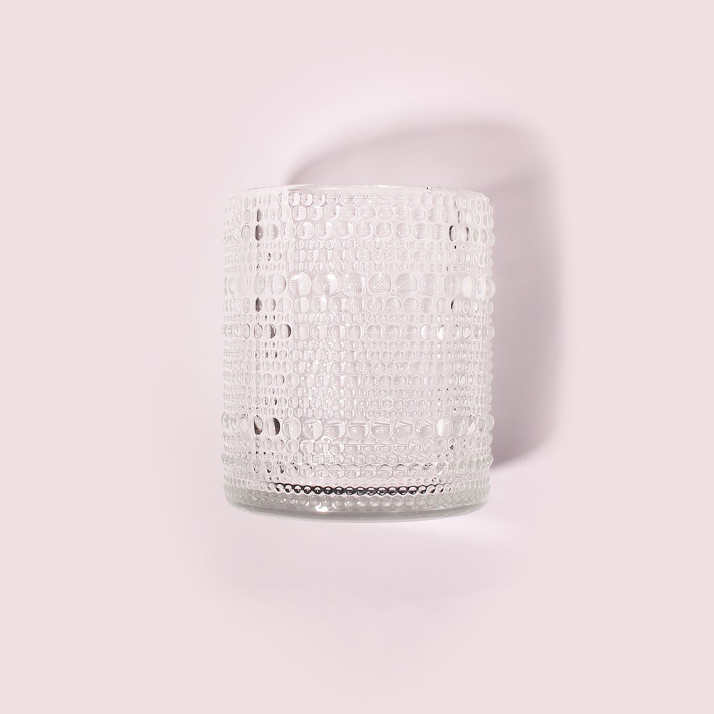 Vintage Hobnail Glassware Set of 2 - 13 oz Ribbed Drinking Glasses with Glass Straws, Ideal for Whiskey, Cocktails, and Romantic Highball Drinks
