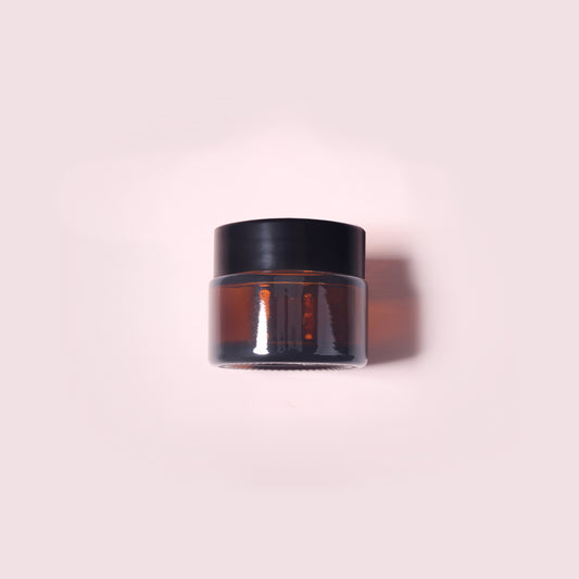 70 Bottles per Box - Glass Cosmetic Jars Wholesale - 55 ml/1.9 oz, Empty Refillable Cosmetic Storage Jars (Includes Lid)