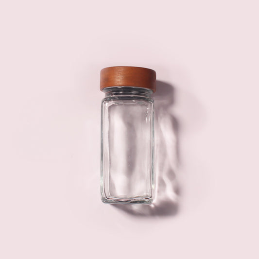 100 Bottles per Box - Glass Spice Jars Wholesale - 120 ml / 3.9 oz, Empty Refillable Spice Storage Jars (Includes Lid)