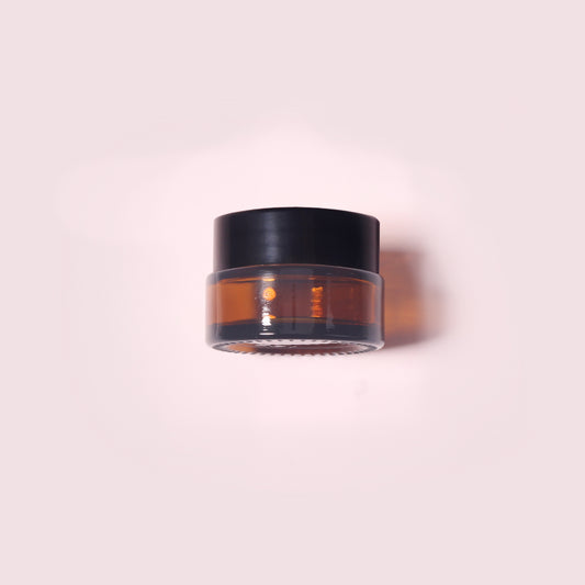 70 Bottles per Box - Glass Cosmetic Jars Wholesale -25 ml/0.8 oz, Empty Refillable Cosmetic Storage Jars (Includes Lid)