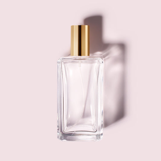 70 Bottles per Box - Perfume Bottles Wholesale - 100ml/3.4oz Empty Perfume Bottle with Crimp Neck (Includes Cap and Sprayer)