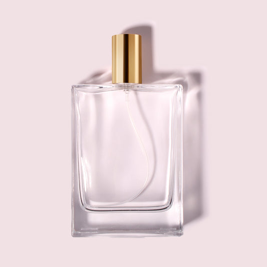 56 Bottles per Box - Perfume Bottles Wholesale - 100ml/3.4oz Empty Perfume Bottle with Crimp Neck (Includes Cap and Sprayer)