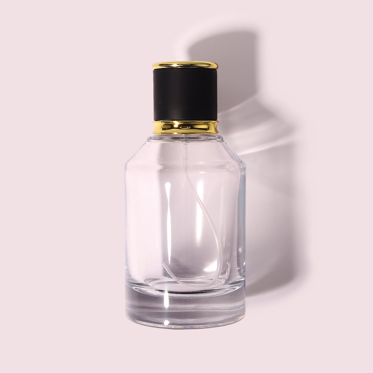 70 Bottles per Box - Perfume Bottles Wholesale - 100ml/3.4oz Empty Perfume Bottle with Crimp Neck (Includes Cap and Sprayer)