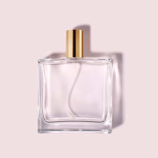 60 Bottles per Box - Perfume Bottles Wholesale - 100ml/3.4oz Empty Perfume Bottle with Crimp Neck (Includes Cap and Sprayer)