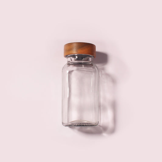 100 Bottles per Box - Glass Spice Jars Wholesale - 180 ml / 5.8 oz, Empty Refillable Spice Storage Jars (Includes Lid)