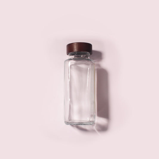 100 Bottles per Box - Glass Spice Jars Wholesale - 240 ml / 7.7 oz, Empty Refillable Spice Storage Jars (Includes Lid)