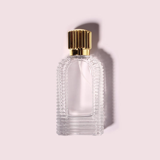 72 Bottles per Box - Perfume Bottles Wholesale - 50ml/1.7oz Empty Perfume Bottle with Crimp Neck (Includes Cap and Sprayer)