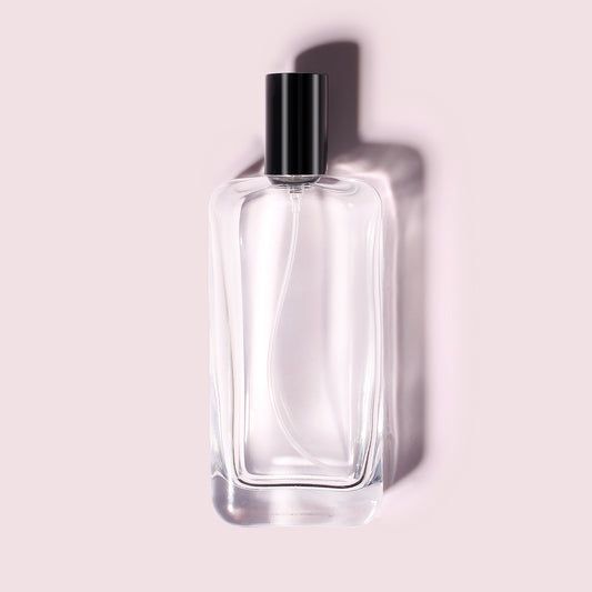 70 Bottles per Box - Perfume Bottles Wholesale - 100ml/3.4oz Empty Perfume Bottle with Crimp Neck (Includes Cap and Sprayer)