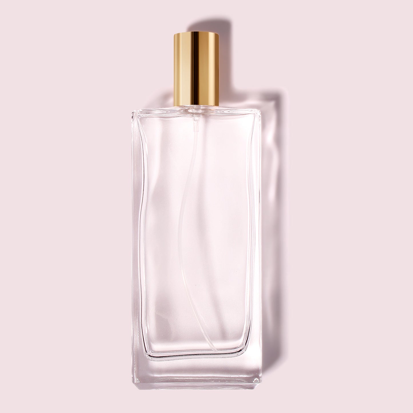 65 Bottles per Box - Perfume Bottles Wholesale - 100ml/3.4oz Empty Perfume Bottle with Crimp Neck (Includes Cap and Sprayer)