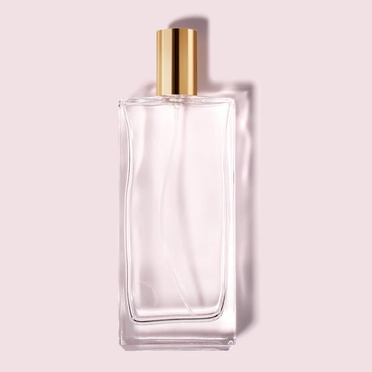 65 Bottles per Box - Perfume Bottles Wholesale - 100ml/3.4oz Empty Perfume Bottle with Crimp Neck (Includes Cap and Sprayer)