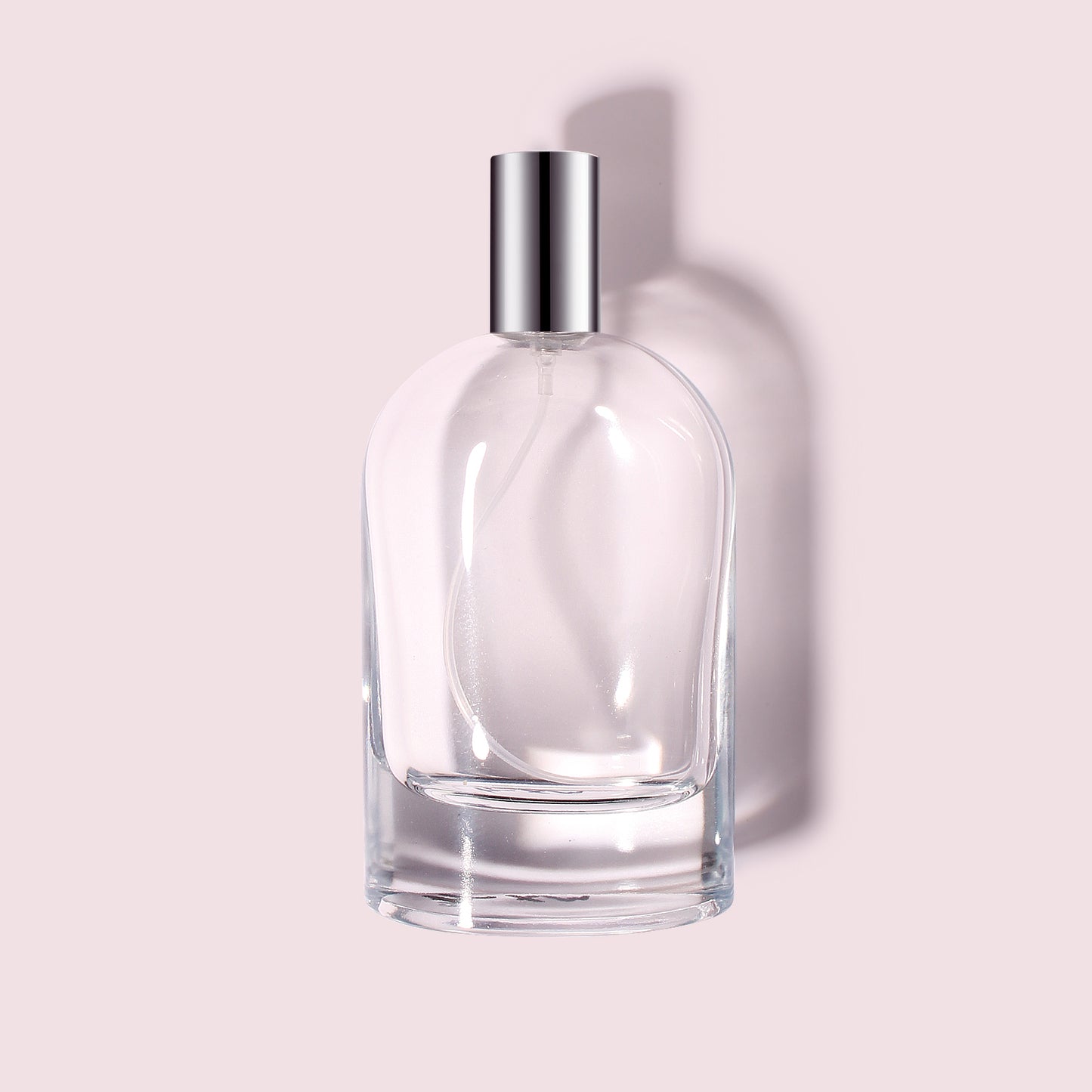 48 Bottles per Box - Perfume Bottles Wholesale - 100ml/3.4oz Empty Perfume Bottle with Crimp Neck (Includes Cap and Sprayer)