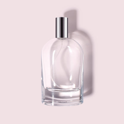 48 Bottles per Box - Perfume Bottles Wholesale - 100ml/3.4oz Empty Perfume Bottle with Crimp Neck (Includes Cap and Sprayer)