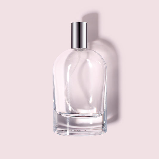 48 Bottles per Box - Perfume Bottles Wholesale - 100ml/3.4oz Empty Perfume Bottle with Crimp Neck (Includes Cap and Sprayer)