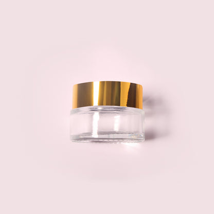 70 Bottles per Box - Glass Cosmetic Jars Wholesale - 25 ml/0.8 oz, Empty Refillable Cosmetic Storage Jars (Includes Lid)