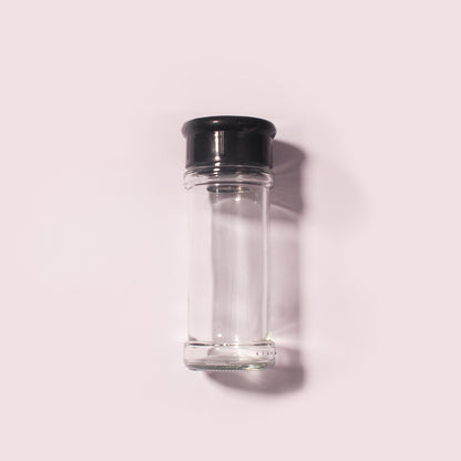 100 Bottles per Box - Glass Spice Jars Wholesale - 80 ml / 2.6 oz, Empty Refillable Spice Storage Jars (Includes Lid)