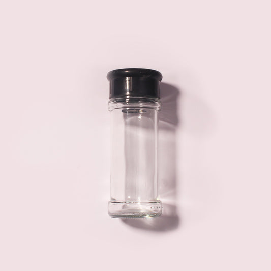100 Bottles per Box - Glass Spice Jars Wholesale - 80 ml / 2.6 oz, Empty Refillable Spice Storage Jars (Includes Lid)
