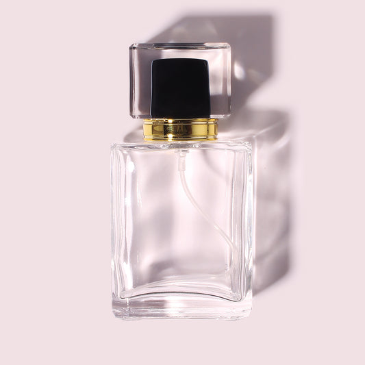 144 Bottles per Box - Perfume Bottles Wholesale - 50ml/1.7oz Empty Perfume Bottle with Crimp Neck (Includes Cap and Sprayer)