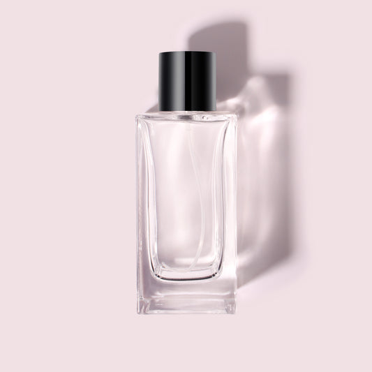 50 Bottles per Box - Perfume Bottles Wholesale - 100ml/3.4oz Empty Perfume Bottle with Crimp Neck (Includes Cap and Sprayer)