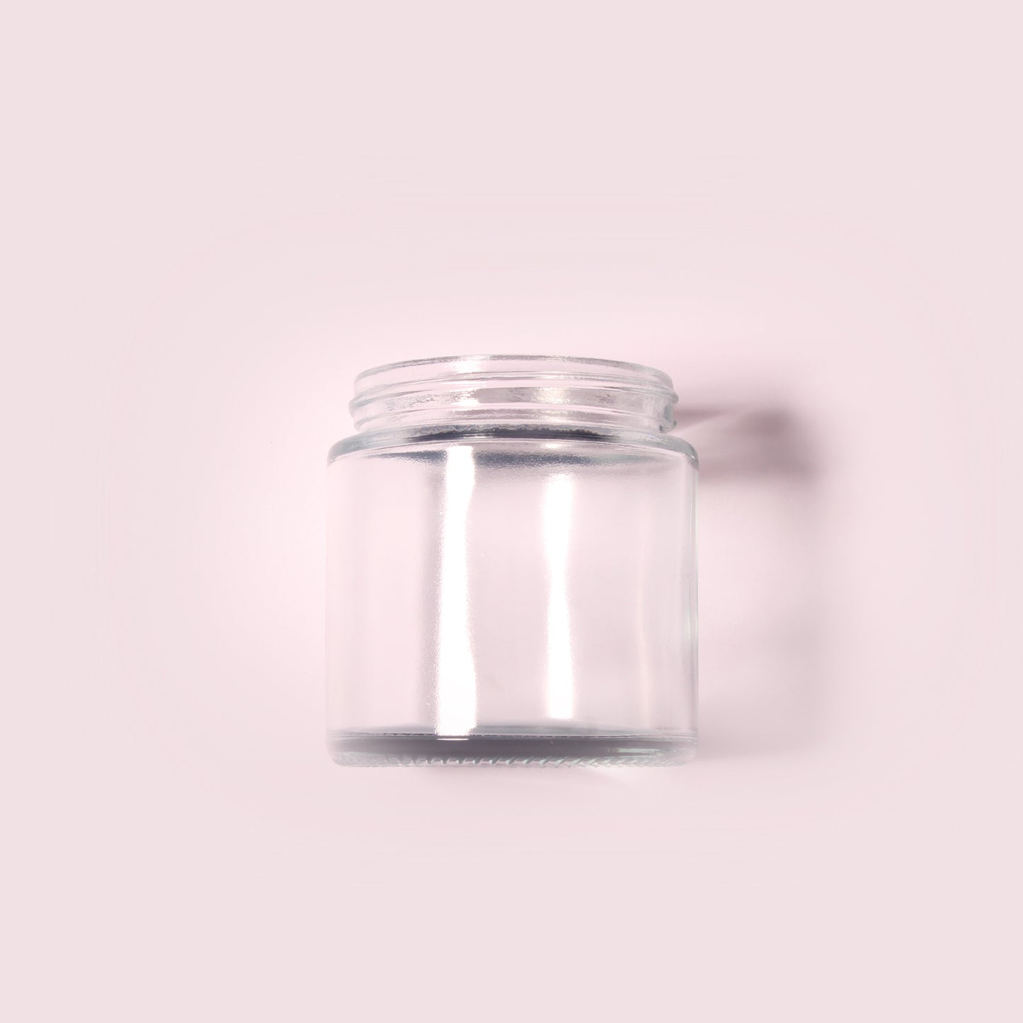 70 Bottles per Box - Glass Cosmetic Jars Wholesale - 110 ml/3.7 oz, Empty Refillable Cosmetic Storage Jars (Includes Lid)