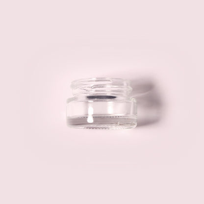 70 Bottles per Box - Glass Cosmetic Jars Wholesale - 10 ml/0.3 oz, Empty Refillable Cosmetic Storage Jars (Includes Lid)