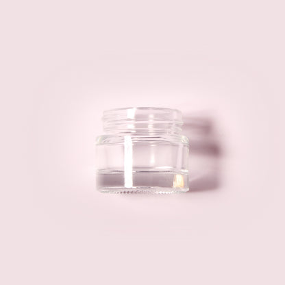 70 Bottles per Box - Glass Cosmetic Jars Wholesale - 12 ml/0.4 oz, Empty Refillable Cosmetic Storage Jars (Includes Lid)