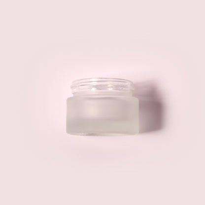 70 Bottles per Box - Glass Cosmetic Jars Wholesale - 15 ml/0.5 oz, Empty Refillable Cosmetic Storage Jars (Includes Lid)