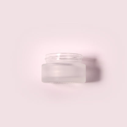 70 Bottles per Box - Glass Cosmetic Jars Wholesale - 20 ml/0.7 oz, Empty Refillable Cosmetic Storage Jars (Includes Lid)