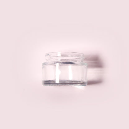 70 Bottles per Box - Glass Cosmetic Jars Wholesale - 35 ml/1.2 oz, Empty Refillable Cosmetic Storage Jars (Includes Lid)