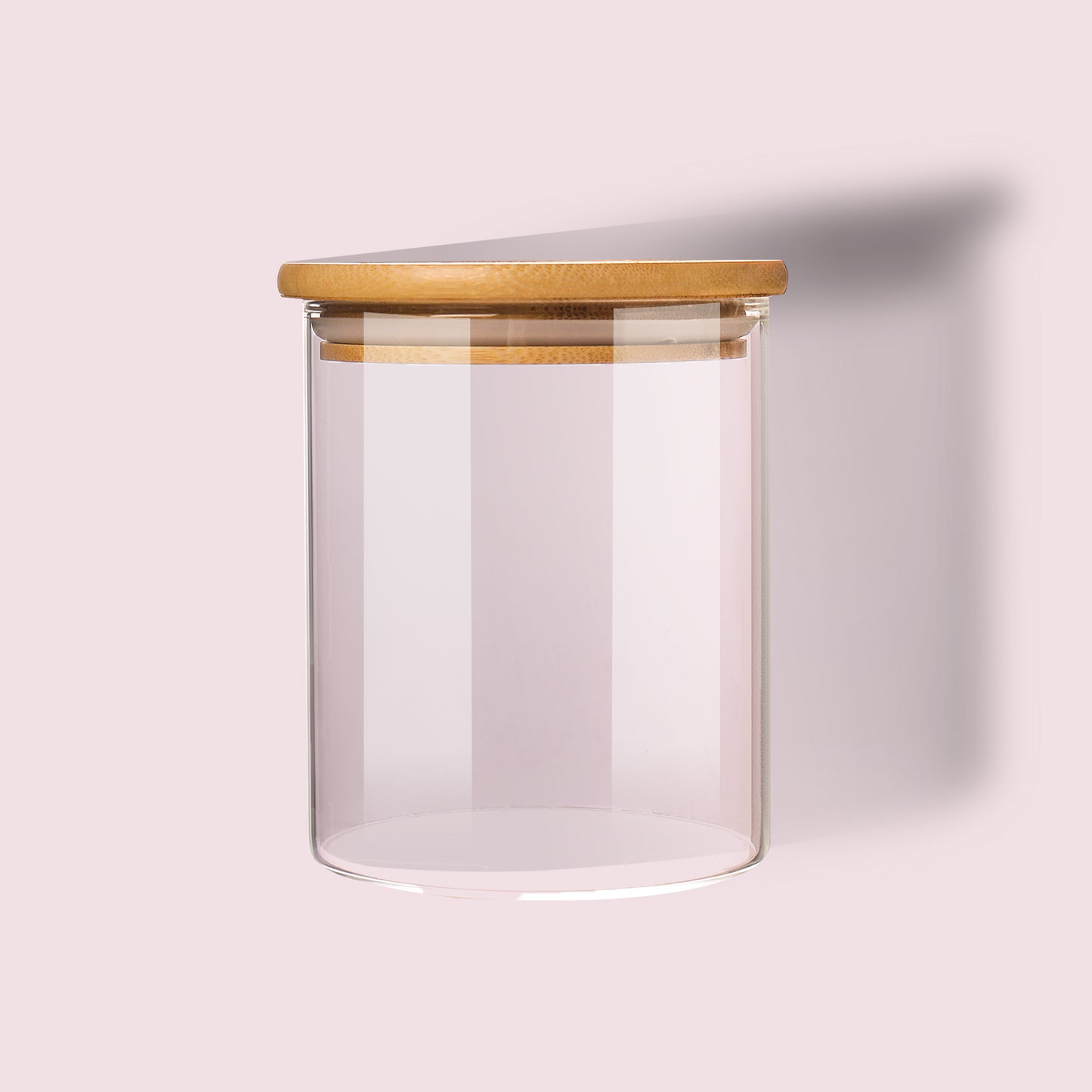 6-Pack 24 oz Glass Jars with Airtight Bamboo Lids - Food Storage Containers for Pantry, Spices, Cookies, and More - Durable Kitchen Canisters