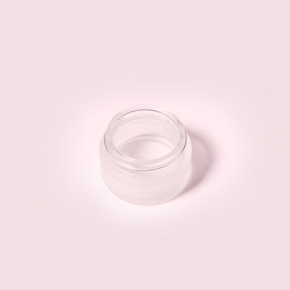 70 Bottles per Box - Glass Cosmetic Jars Wholesale - 20 ml/0.7 oz, Empty Refillable Cosmetic Storage Jars (Includes Lid)