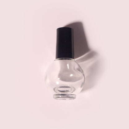300 Bottles per Box - Glass Nail Polish Bottles Wholesale -11 ml, Empty Refillable Nail Polish Storage Bottles (Includes Lid)
