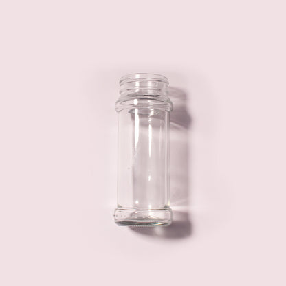 100 Bottles per Box - Glass Spice Jars Wholesale - 80 ml / 2.6 oz, Empty Refillable Spice Storage Jars (Includes Lid)