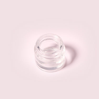 70 Bottles per Box - Glass Cosmetic Jars Wholesale - 12 ml/0.4 oz, Empty Refillable Cosmetic Storage Jars (Includes Lid)