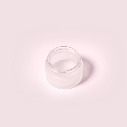 70 Bottles per Box - Glass Cosmetic Jars Wholesale - 35 ml/1.2 oz, Empty Refillable Cosmetic Storage Jars (Includes Lid)