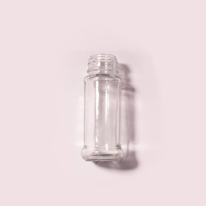 100 Bottles per Box - Glass Spice Jars Wholesale - 75 ml / 2.4 oz, Empty Refillable Spice Storage Jars (Includes Lid)