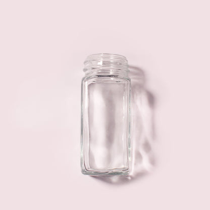 100 Bottles per Box - Glass Spice Jars Wholesale - 120 ml / 3.9 oz, Empty Refillable Spice Storage Jars (Includes Lid)