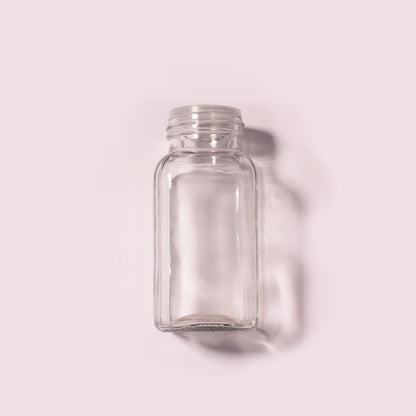 100 Bottles per Box - Glass Spice Jars Wholesale - 180 ml / 5.8 oz, Empty Refillable Spice Storage Jars (Includes Lid)