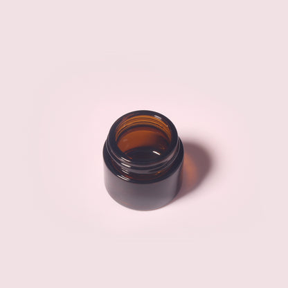 70 Bottles per Box - Glass Cosmetic Jars Wholesale -12 ml/0.4 oz, Empty Refillable Cosmetic Storage Jars (Includes Lid)