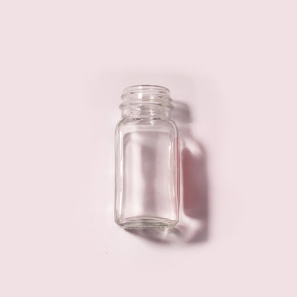 100 Bottles per Box - Glass Spice Jars Wholesale - 75 ml / 2.4 oz, Empty Refillable Spice Storage Jars (Includes Lid)