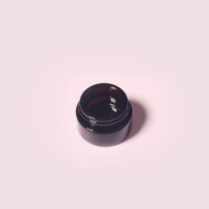 70 Bottles per Box - Glass Cosmetic Jars Wholesale -10 ml/0.3 oz, Empty Refillable Cosmetic Storage Jars (Includes Lid)