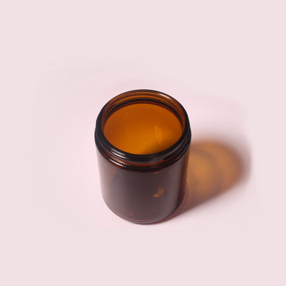 70 Bottles per Box - Glass Cosmetic Jars Wholesale - 260 ml/8.8 oz, Empty Refillable Cosmetic Storage Jars (Includes Lid)
