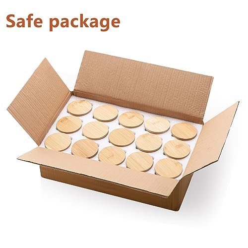 15 Pack 7 oz Clear Glass Candle Jars with Bamboo Lids – Candle Making Kit Includes Wick Holders, Wicks, Labels, and Glue Dots – Reusable and Versatile