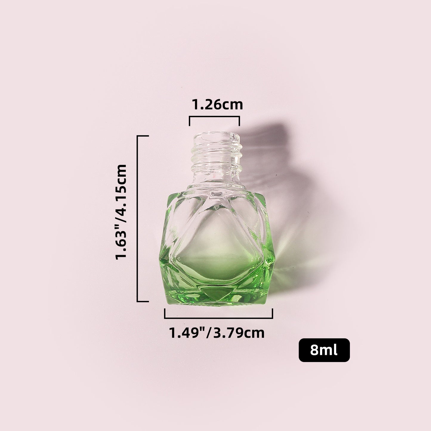 400 Bottles per Box - Glass Car Air Freshener Bottles Wholesale - 8 ml, Empty Refillable Car Scent Storage Bottles (Includes Lid)