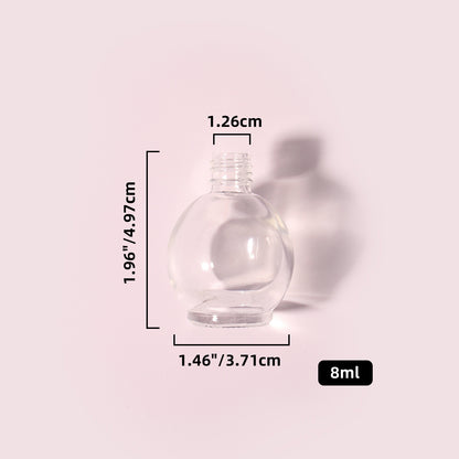 300 Bottles per Box - Glass Nail Polish Bottles Wholesale - 8 ml, Empty Refillable Nail Polish Storage Bottles (Includes Lid)
