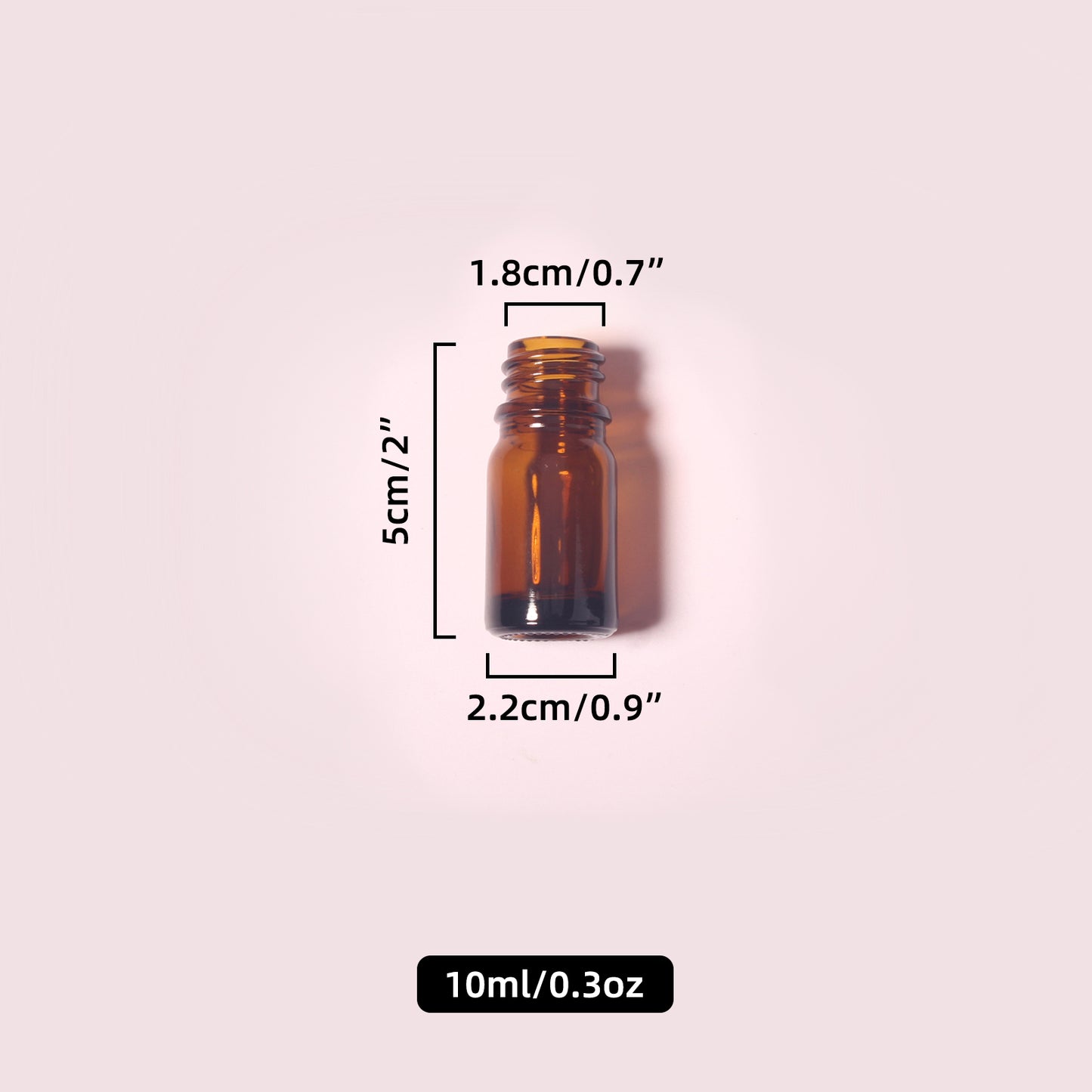 70 Bottles per Box - Glass Essential Oil Sample Bottles Wholesale - 10 ml / 0.3 oz, Empty Dropper Bottles for Essential Oils