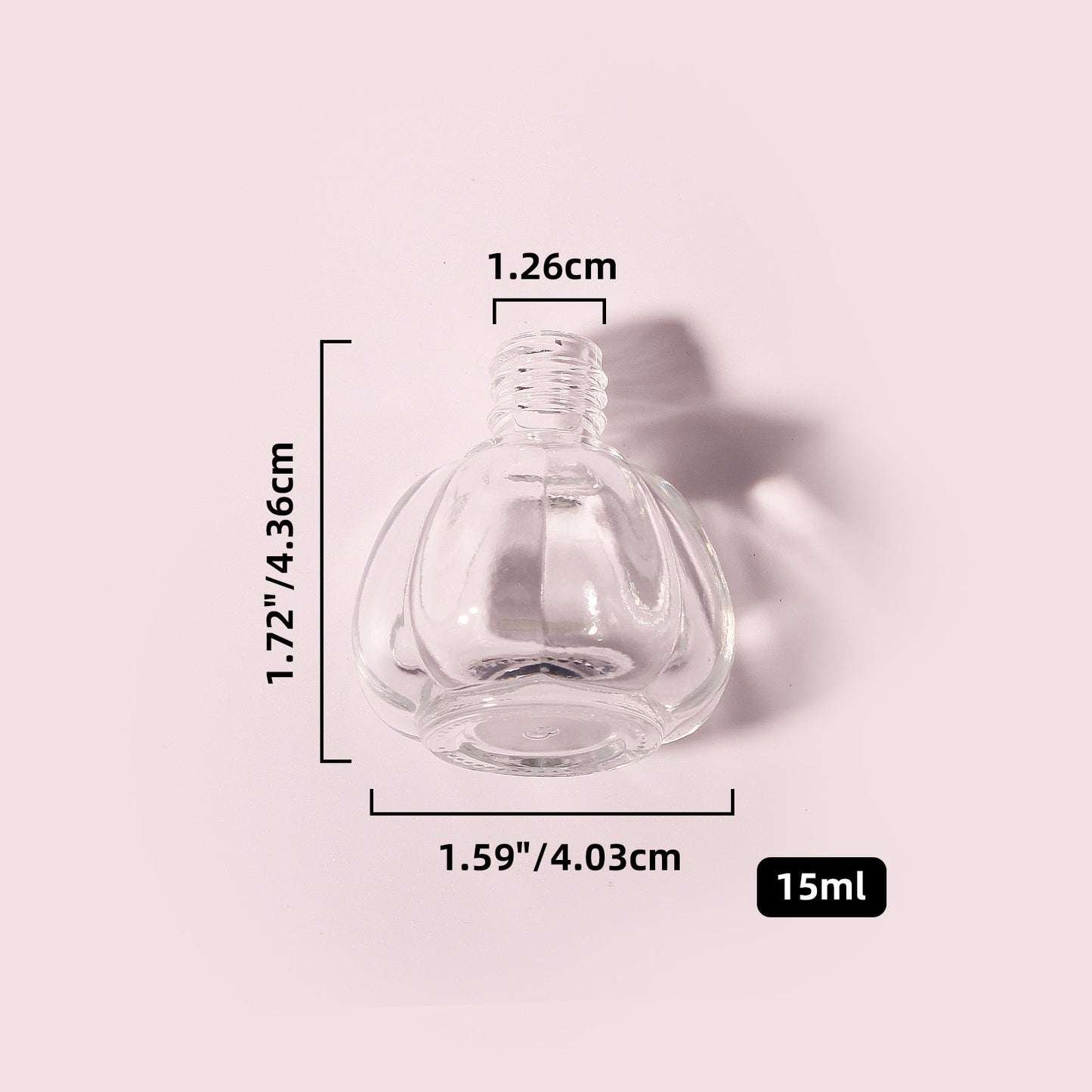 400 Bottles per Box - Glass Car Air Freshener Bottles Wholesale - 15 ml, Empty Refillable Car Scent Storage Bottles (Includes Lid)