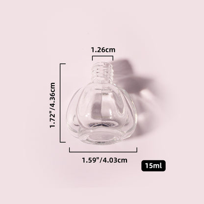 400 Bottles per Box - Glass Car Air Freshener Bottles Wholesale - 15 ml, Empty Refillable Car Scent Storage Bottles (Includes Lid)